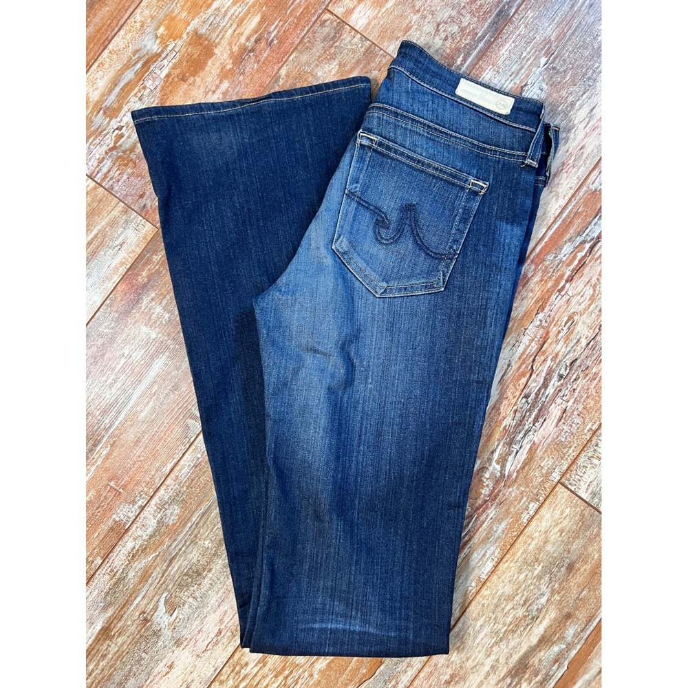 AG Adriano Goldschmied The Angel Bootcut Jeans Dark Wash Size 25R - Picture 1 of 11